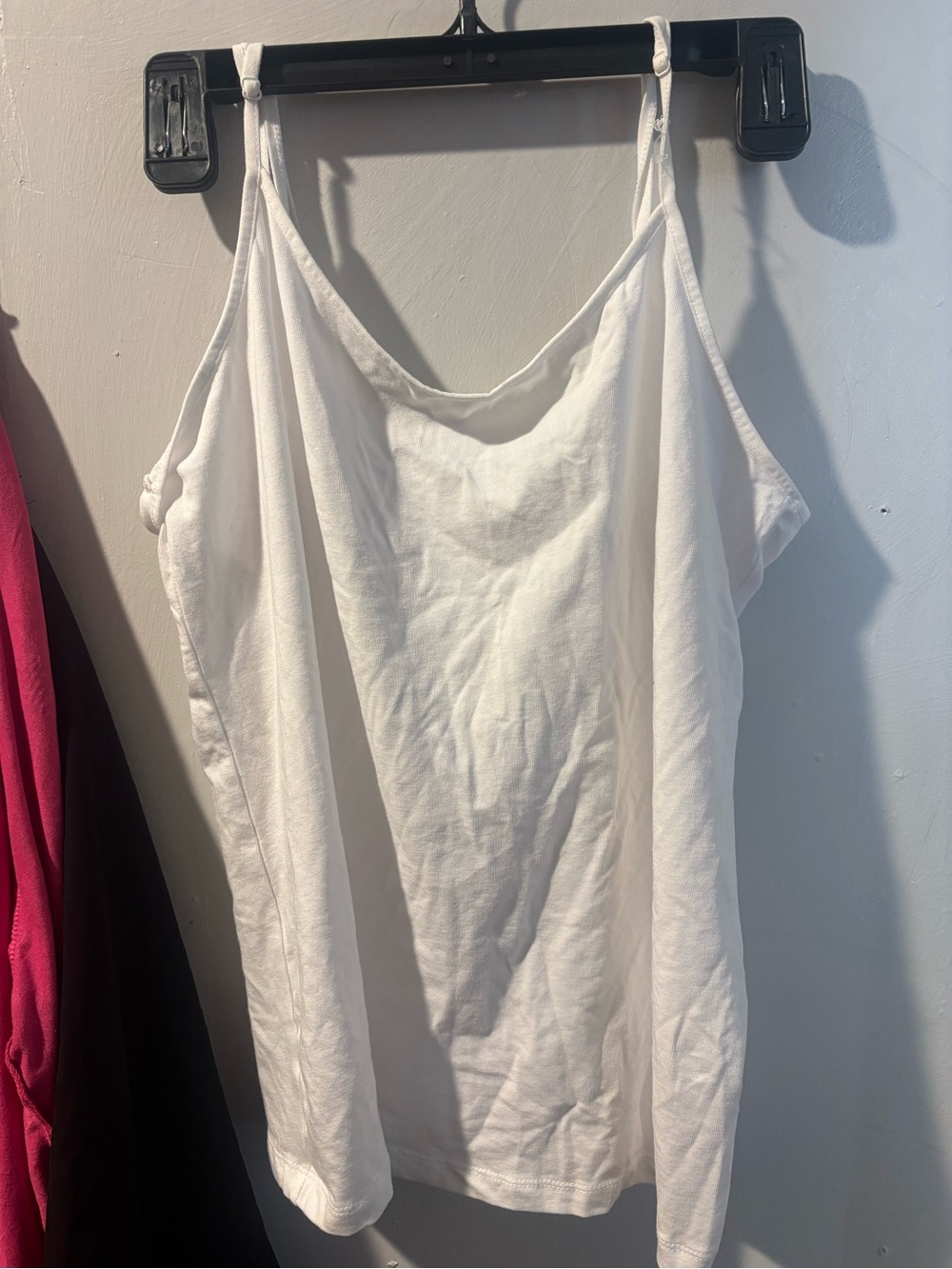 Time and Tru White Spaghetti Strap Camisole
